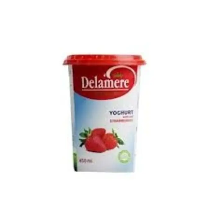 Delamere Strawberry Fruit Yoghurt 450Ml Cup